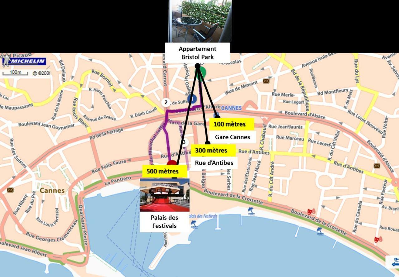 Apartamento Bristol Park - Parking - 5Mn Walk From Palais Des Festivals Cannes Exterior foto